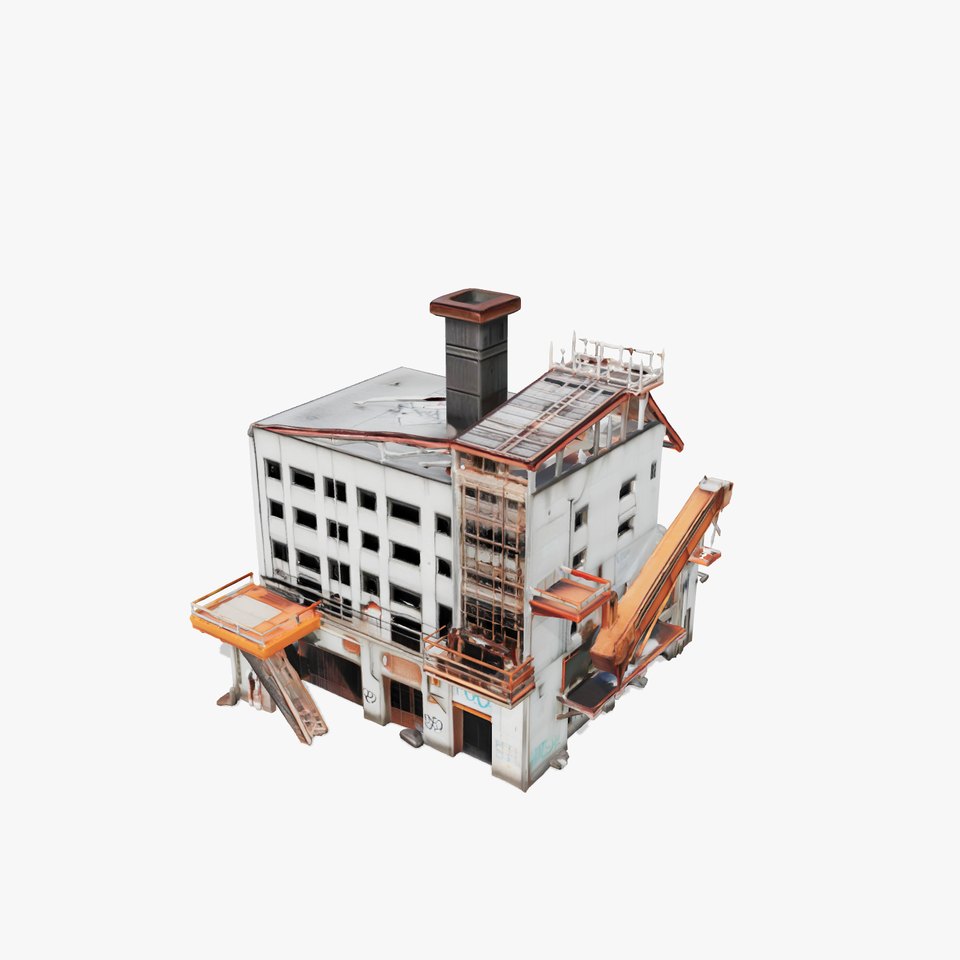 Abandoned Factory Complex Urban Decay model pack